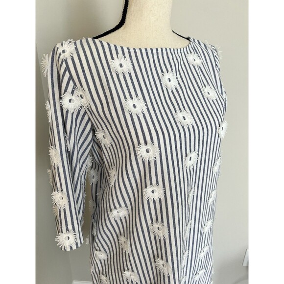Roller Rabbit Blue And White Striped Shift Dress Size XS EUC - Picture 2 of 7